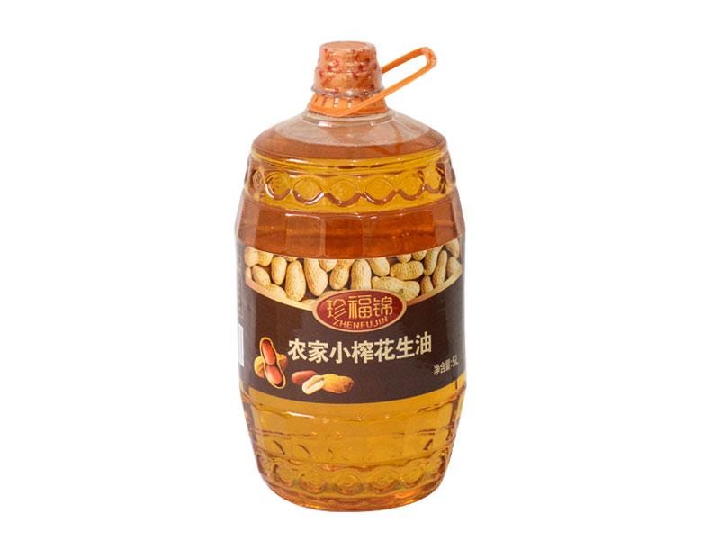 珍福錦花生油 壓榨一級5L花生油 山東孫鵬商貿(mào)